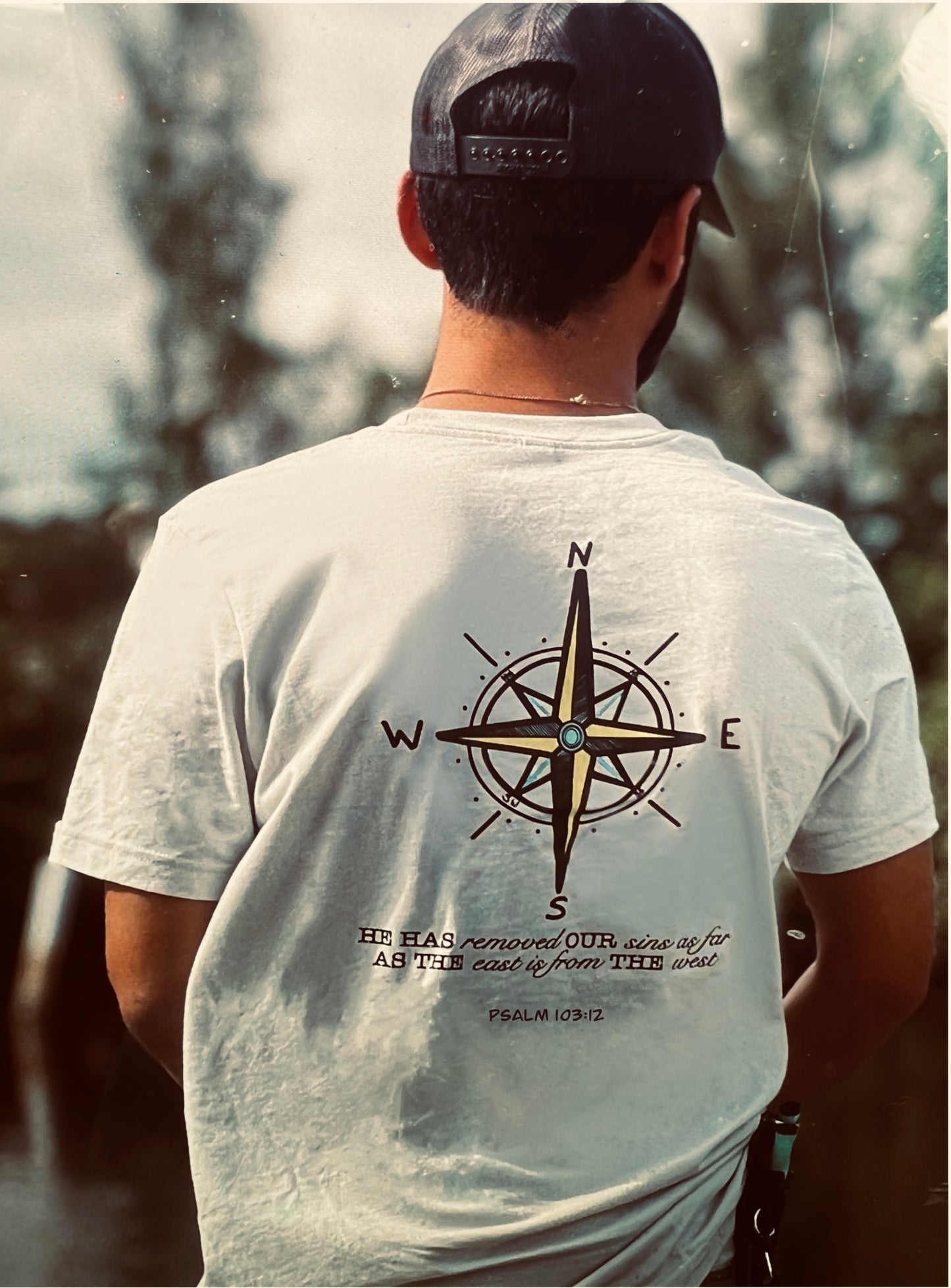 Compass Psalm 103:12 T-Shirt